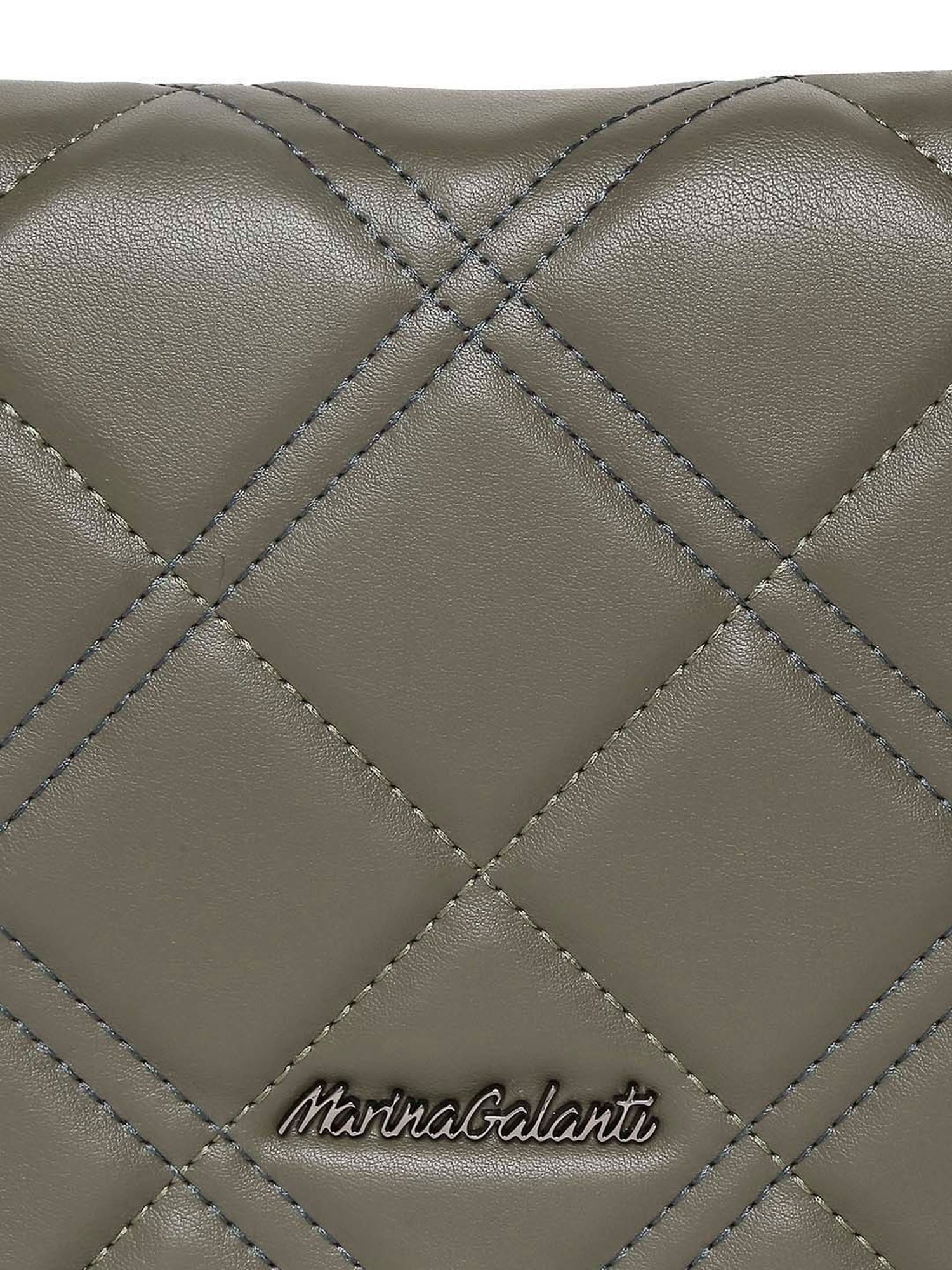 Marina Galanti Olive Quilted Medium Sling Handbag