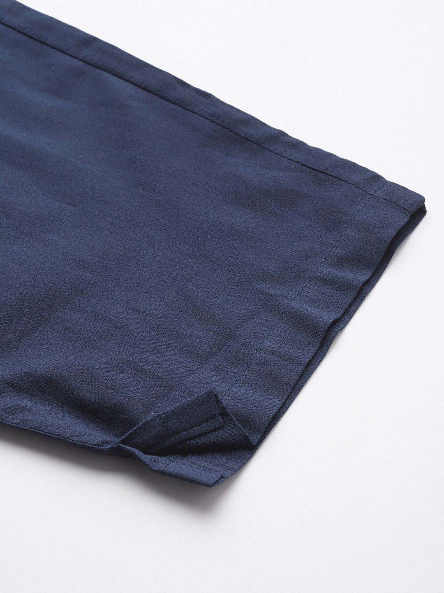 READIPRINT FASHIONS Blue Cotton Embroidered Kurta Pant Set With Dupatta