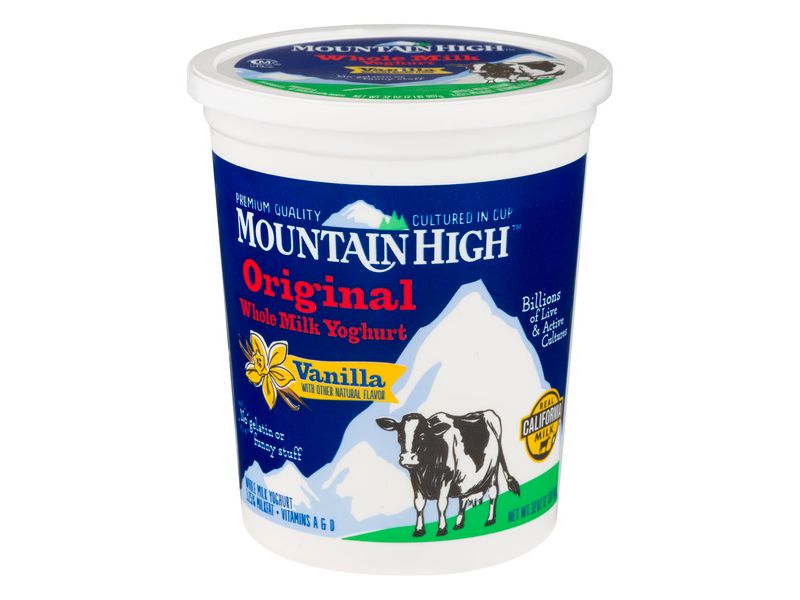 Mountain High Original Whole Milk Vanilla Yoghurt - 32oz