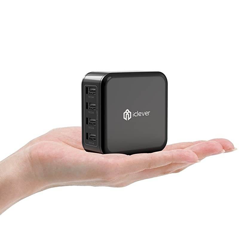 USB Wall Charger  40W 8A 4Port Charging Station with Foldable Plug USB Power Adapter for iPhone 11 Pro XsXS MaxXRX87iPad ProAir 2Mini 43 GalaxyNoteEdge LG Nexus HTC and More