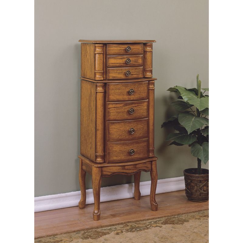 Marie Jewelry Armoire Oak - Powell Company