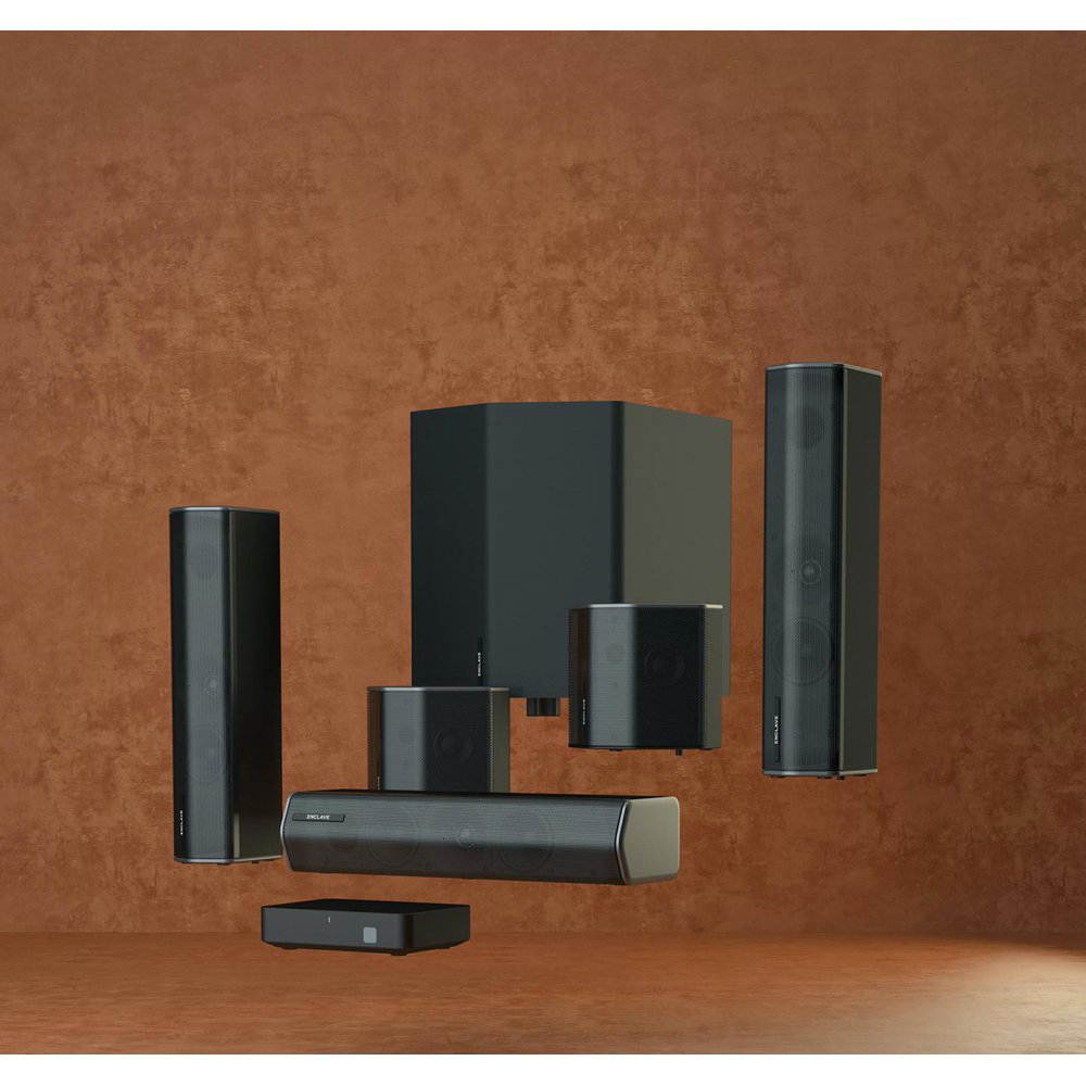 Enclave CineHome II Wireless 5.1 Home Theater Surround Sound w/ Mount Mount Bundle