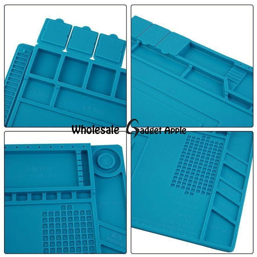 Magnetic Heat Silicone Pad Desk Mat Soldering Repair For BGA-Size: 45cm x 30cm