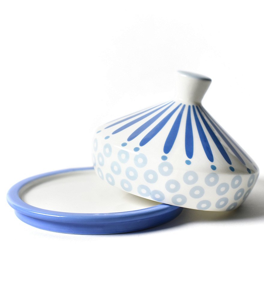 Coton Colors Wedgewood Burst Round Butter Dish