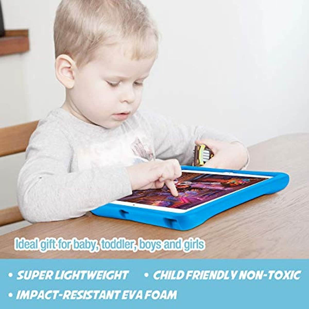 ProCase iPad 10.2" 7th 2019 Tempered Glass Screen Protectors 2 Pack Bundle with iPad 7th 10.2" 2019 / iPad Air 3 10.5" 2019 / iPad Pro 10.5" 2017 Blue Kids Friendly Cover