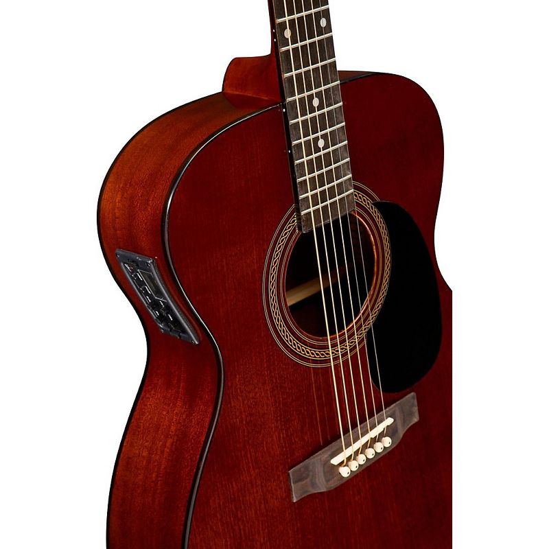 Rogue RA-090 Concert Acoustic-Electric Guitar, Mahogany Natural