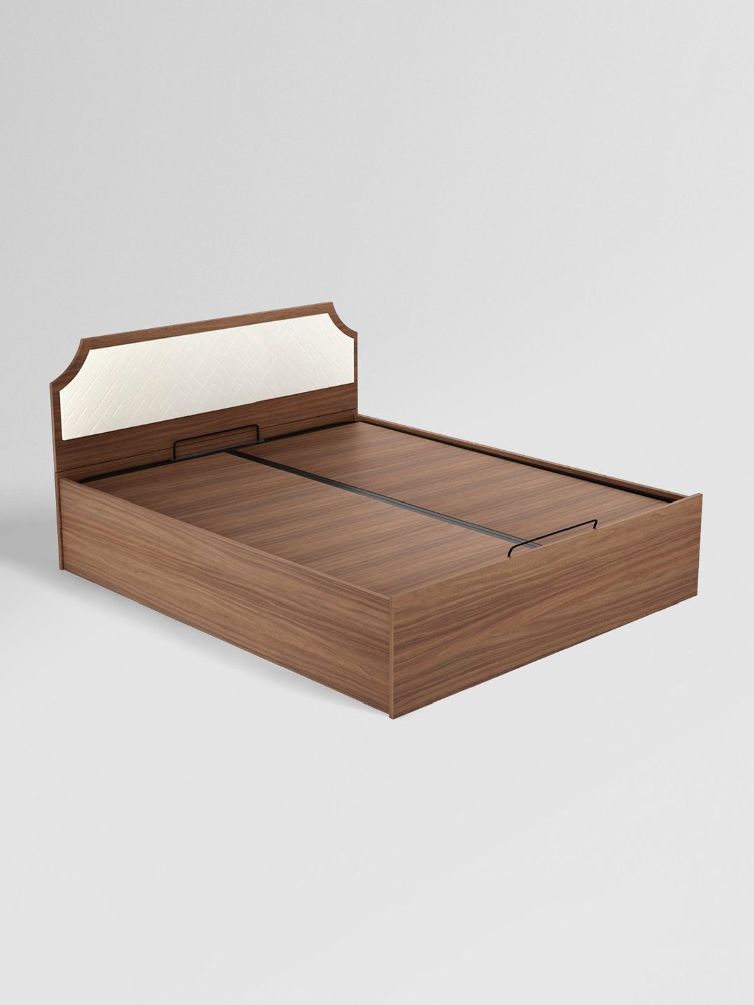 Nilkamal Riva Black Engineered Wood King Size Bed with Storage