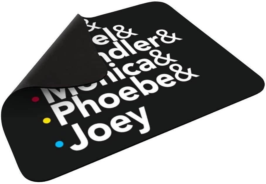 Custom Friends Friends TV Show Helvetica Mouse Pad with Stitched Edge, Fashion Design Mouse Mat, Non-Slip Rubber Base Mousepad for Laptop, Computer & PC,7.87&times;9.84 inches