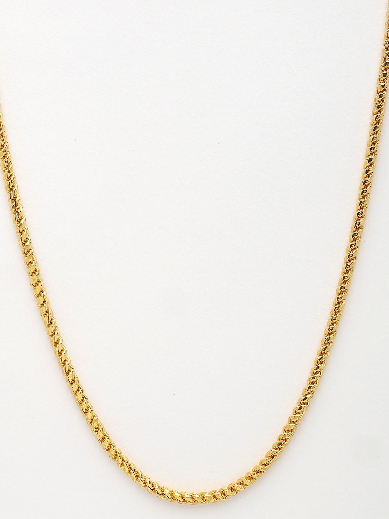 NVR Men Gold-Plated Stainless Steel Chain