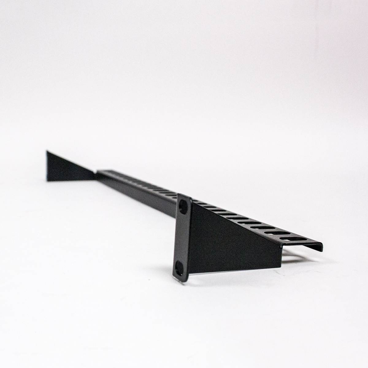 Navepoint 1U Horizontal 19-Inch Rack Mount Cable Management Bracket Cross Bar Panel Black