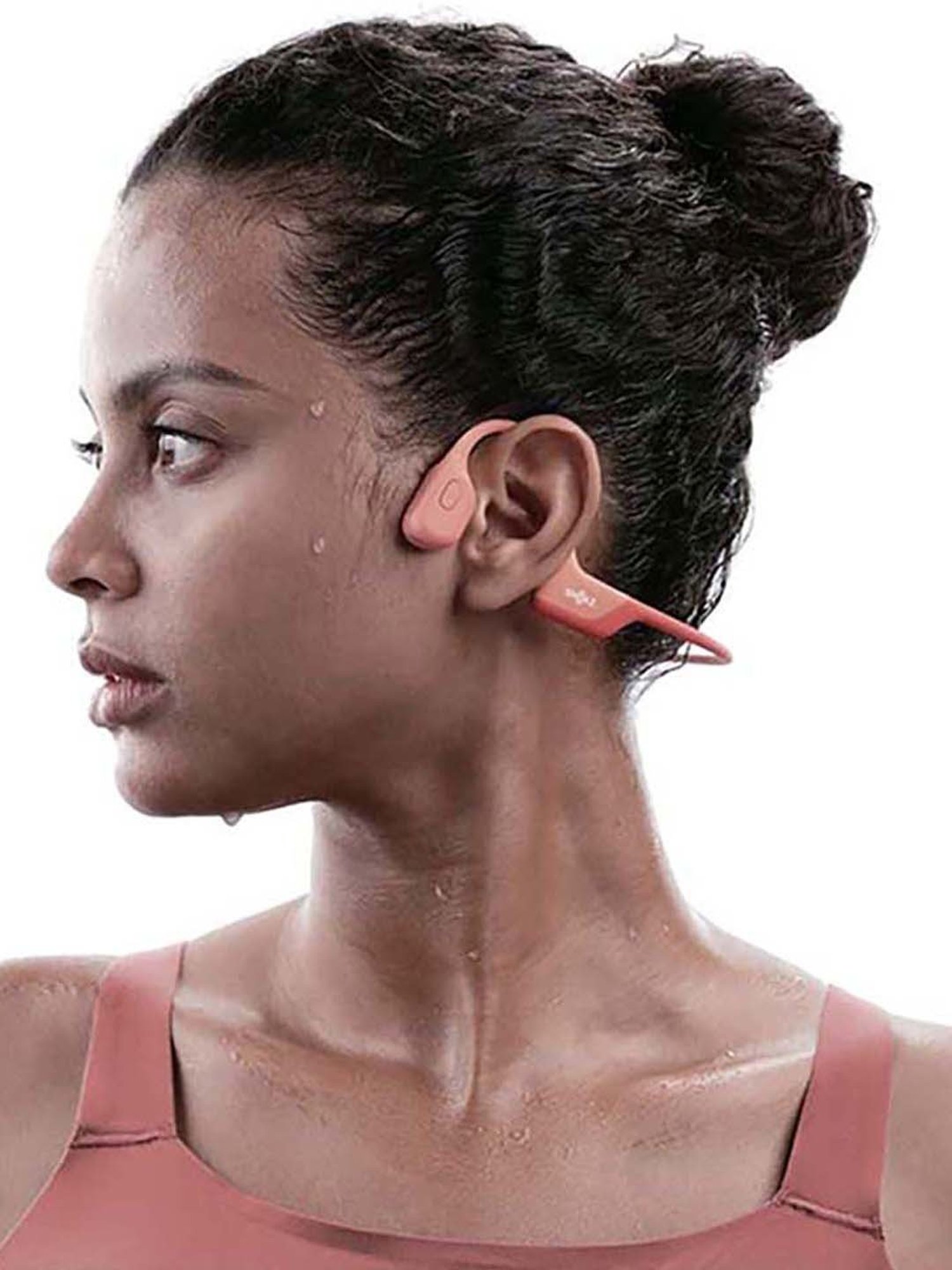 Shokz OpenRun Pro Open-Ear Bluetooth Bone Conduction Sport Headphones (Pink)