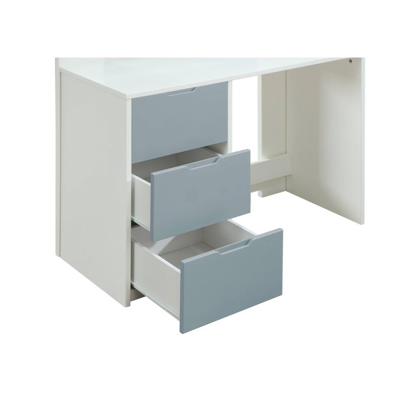Nerice Loft Bed White/Gray - Acme Furniture