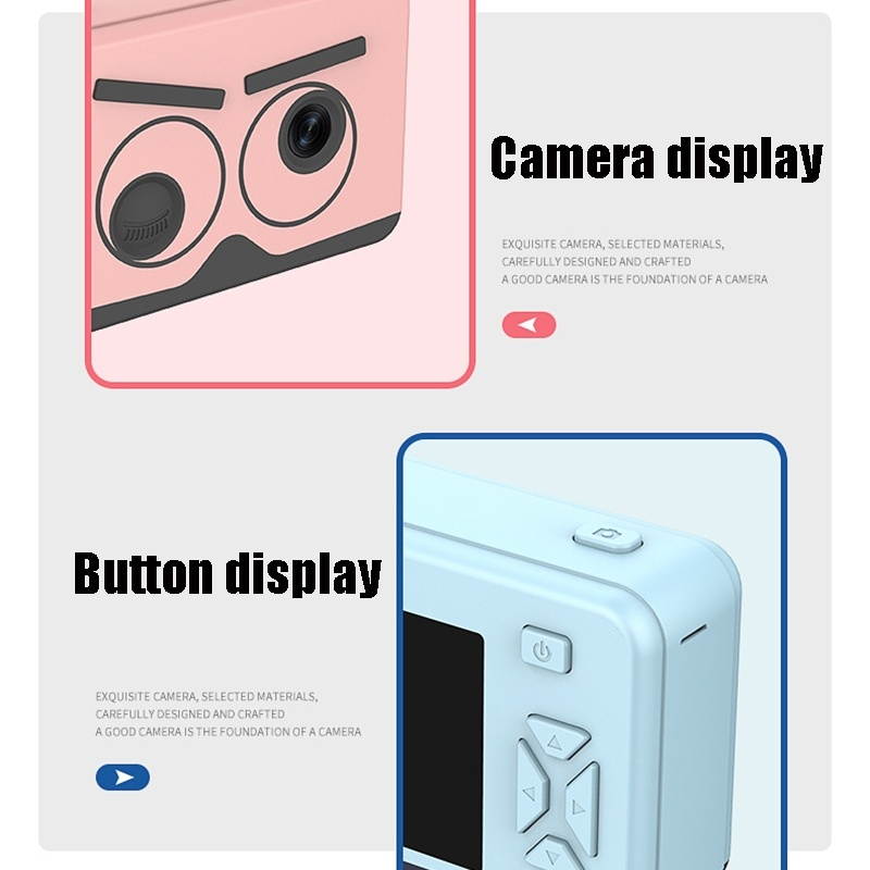 Kids Camera, X22 White  HD Dual-Lens Children Mini SLR Camera Toy HD Auto Focus Digital Camera