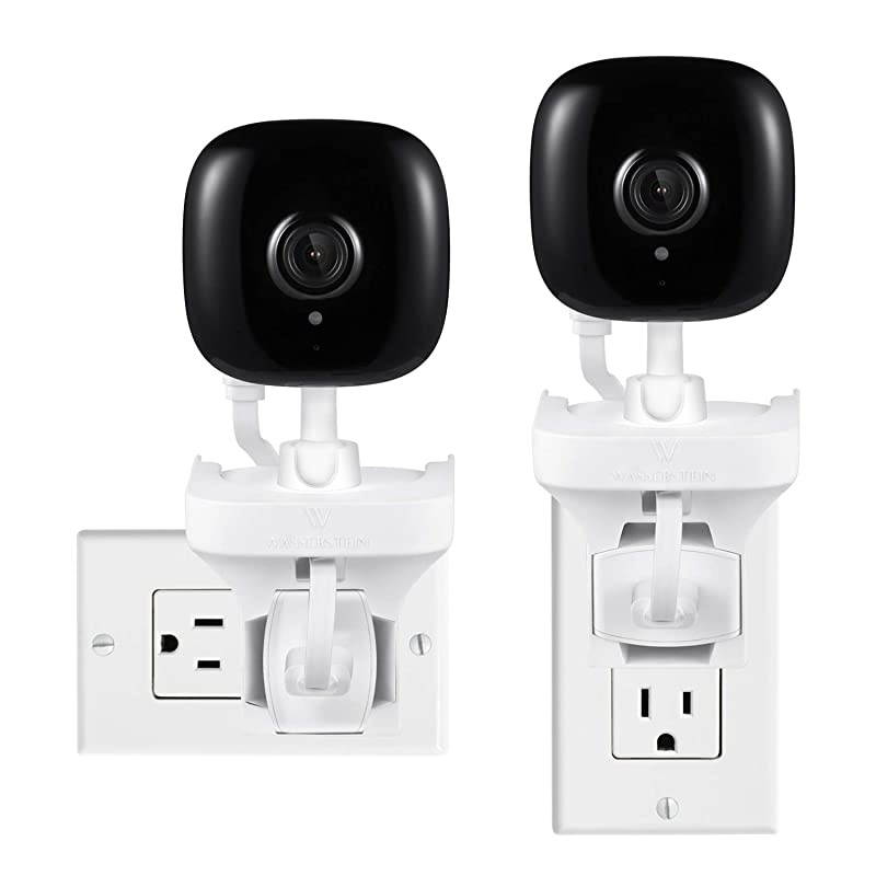 360 Degree AC Outlet Swivel Mount Compatible with Kasa Spot Indoor Camera Flexible Mounting Option for Your Home Security Camera NOT Compatible with Kasa Spot WireFree Camera