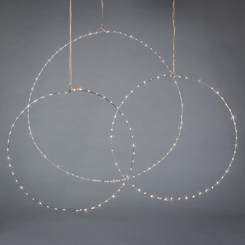 Everlasting Glow Set of 3 Battery Operated LED Rings