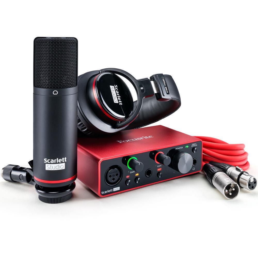 Focusrite Scarlett Solo 3rd Generation Recording Bundle