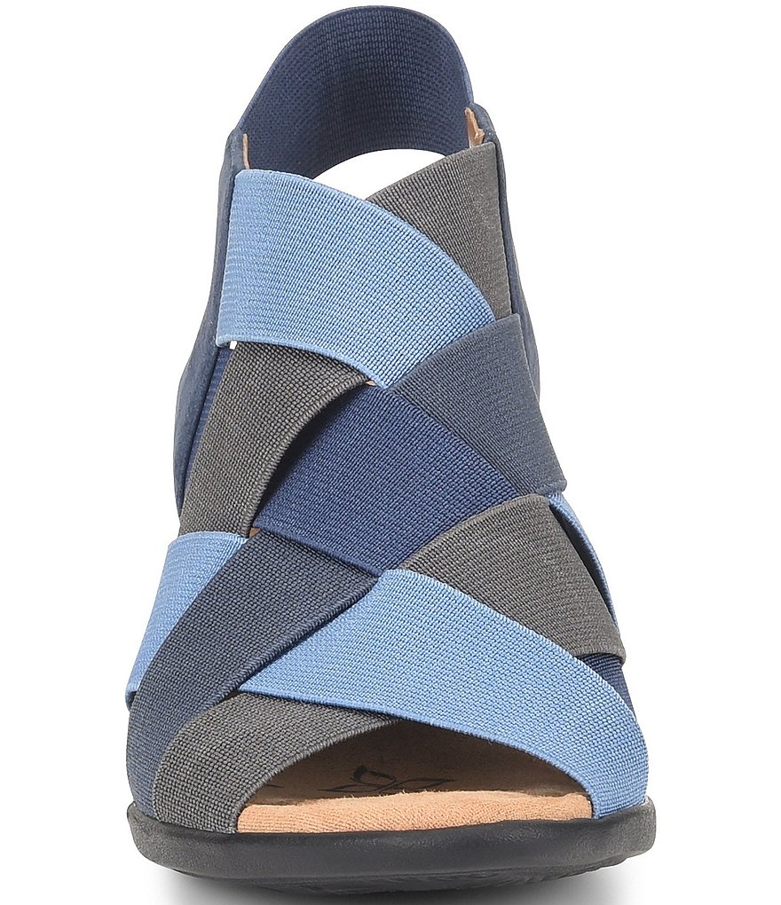 Comfortiva Farrow Elastic Woven Slingback Sandals