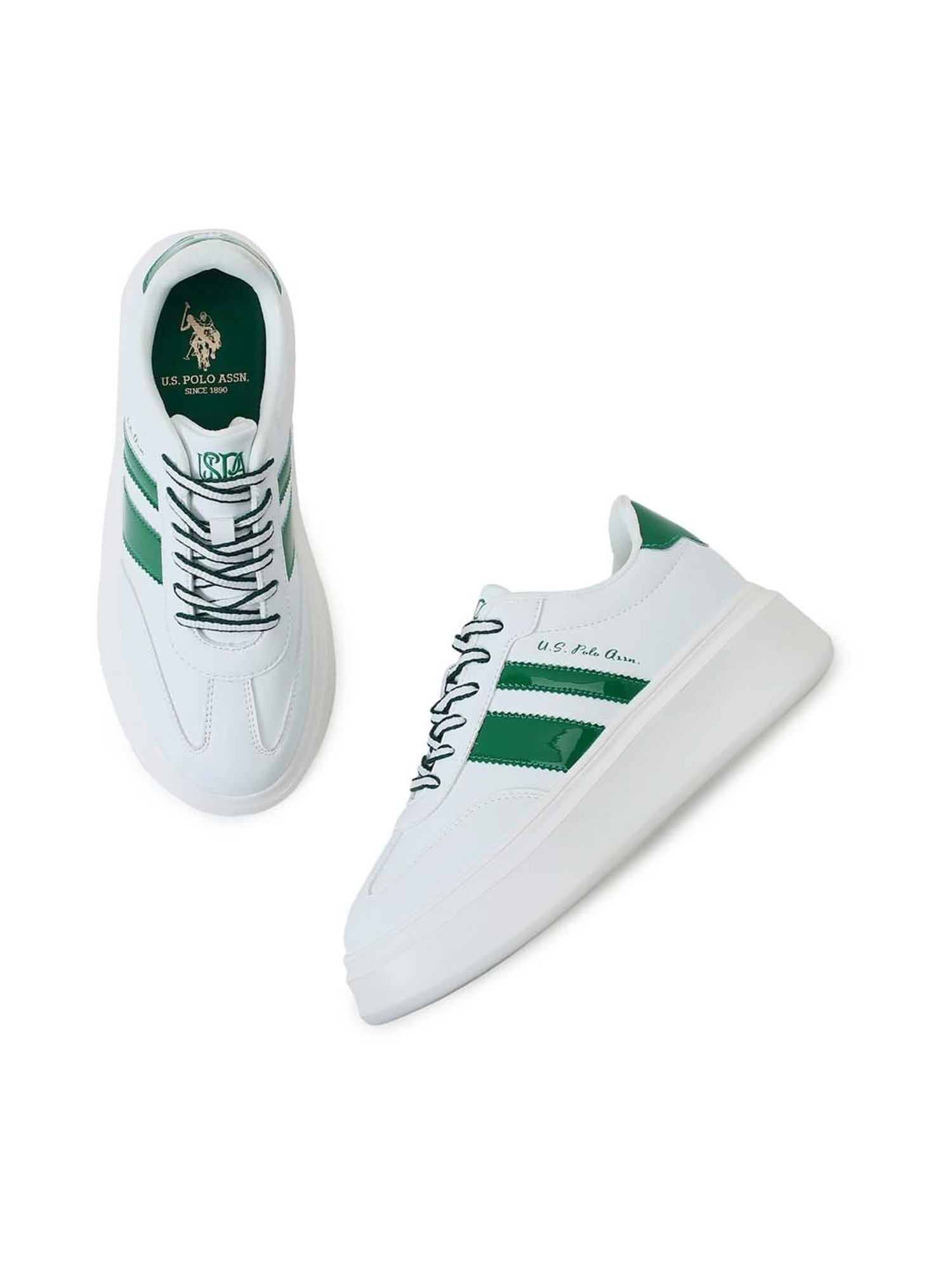 U.S. Polo Assn. Women's White Sneakers