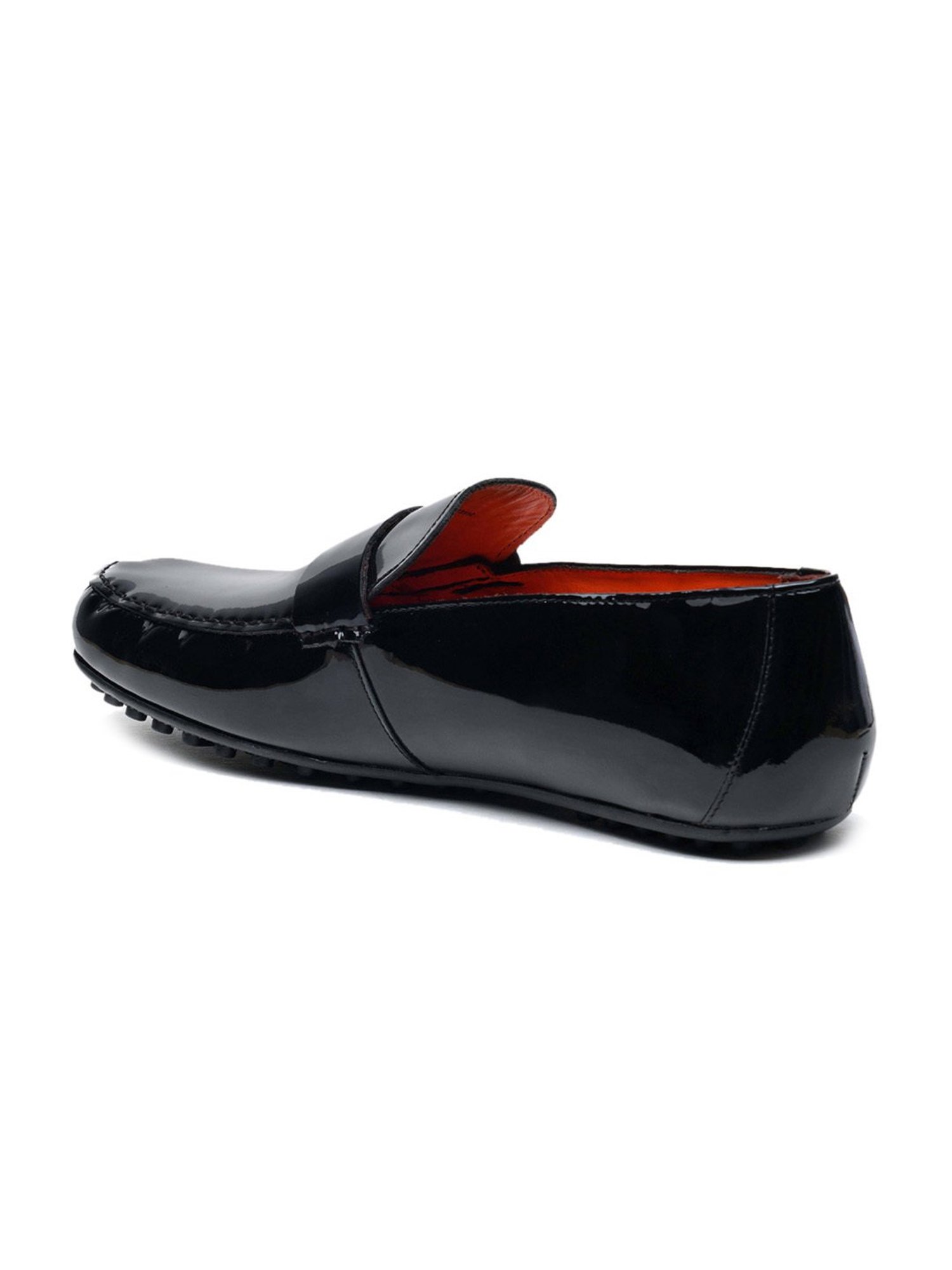 Ruosh Men's Black Casual Loafers