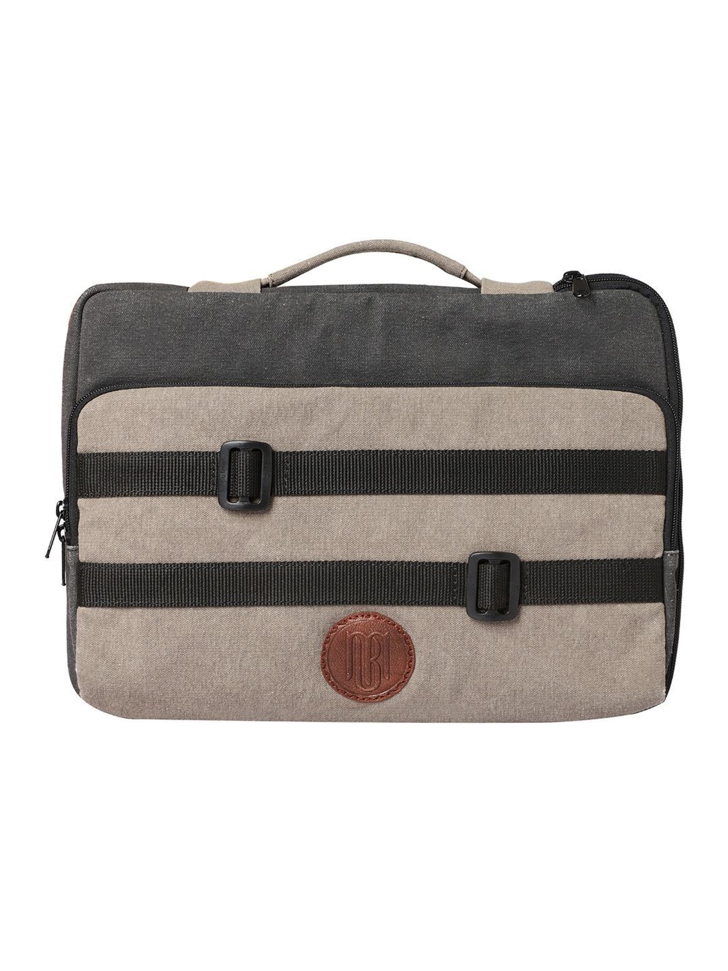 Mona B 4 Ltrs Beige Small Laptop Sleeve