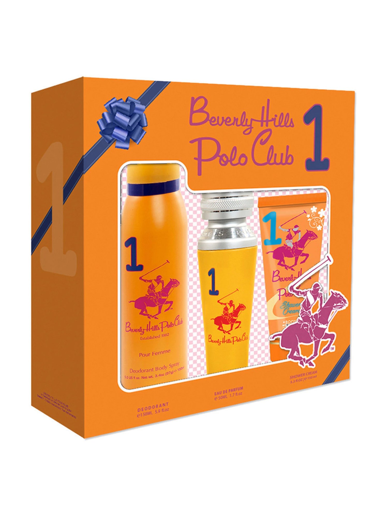 Beverly Hills Polo Club No.1 Gift Set for Women EDP, Deodorant & Shower Cream