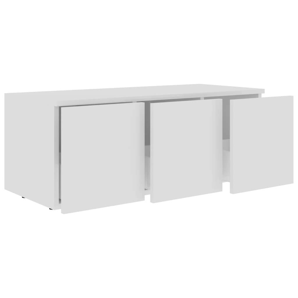 vidaXL TV Cabinet White Chipboard Stereo TV Stand Cabinet Drawer Storage Chest