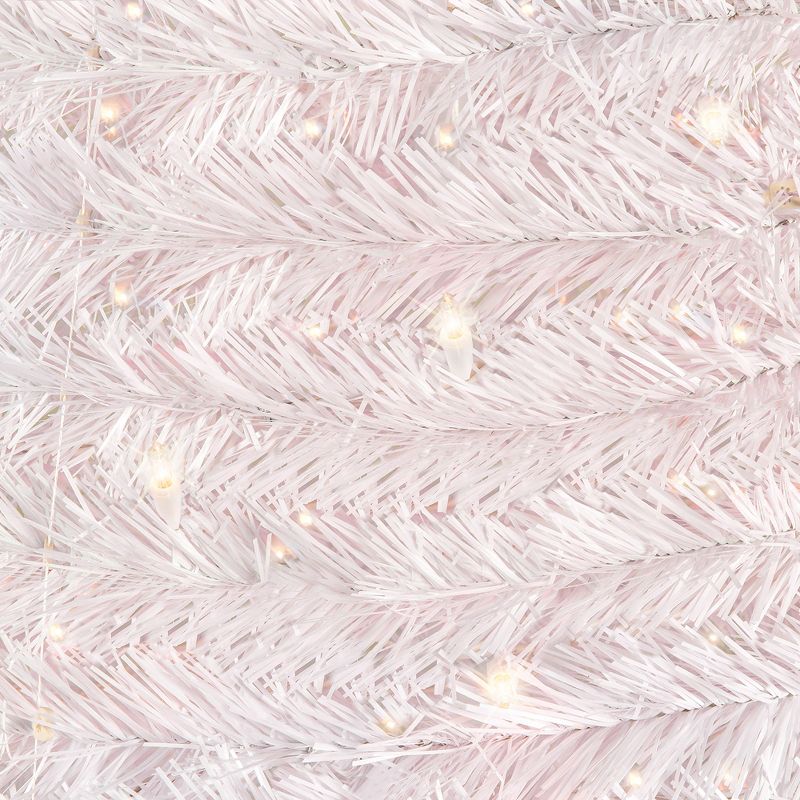 Best Choice Products 7.5ft Pre-Lit Pop-Up Artificial Christmas Tree Holiday Decoration w/ 450 White Lights, Stand