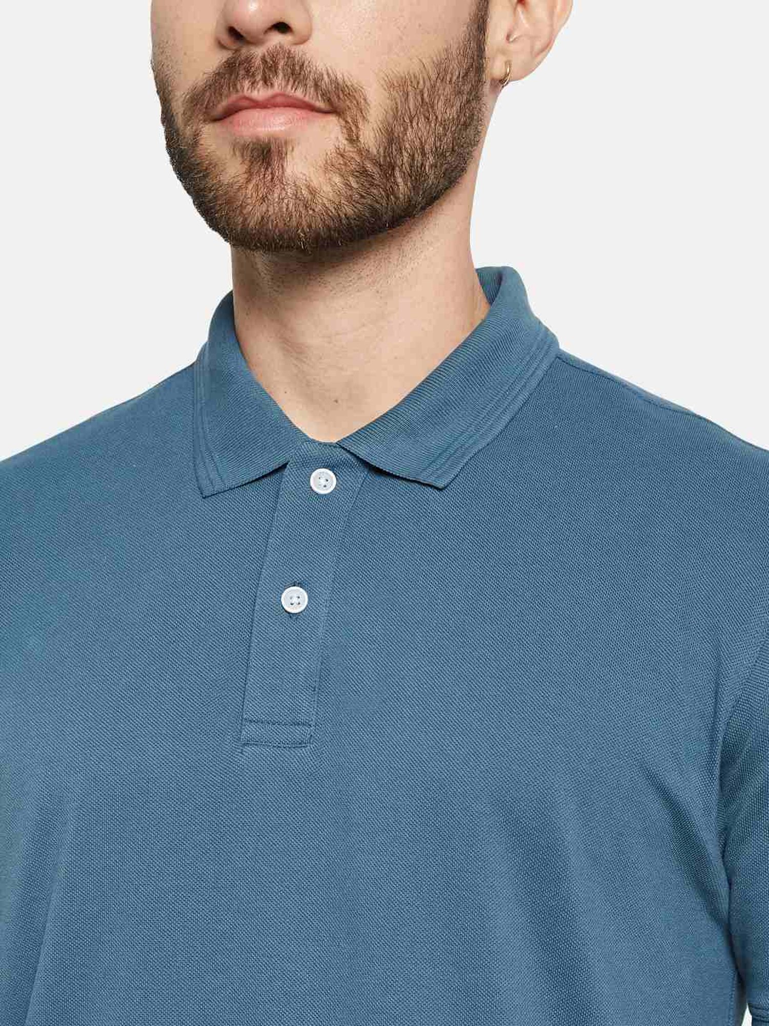 Octave Nile Cotton Regular Fit Polo T-Shirt