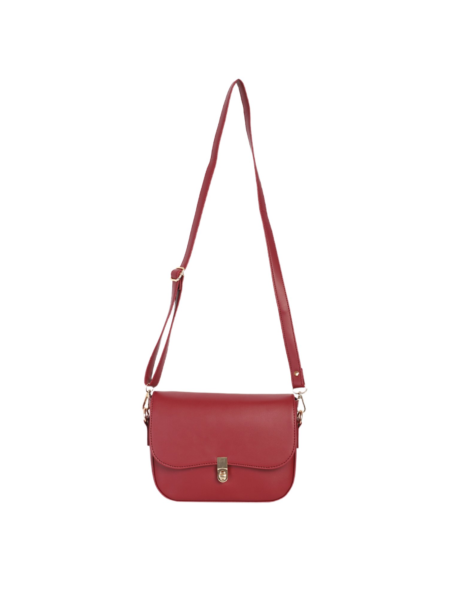 Bagsy Malone Maroon Solid Sling Bag