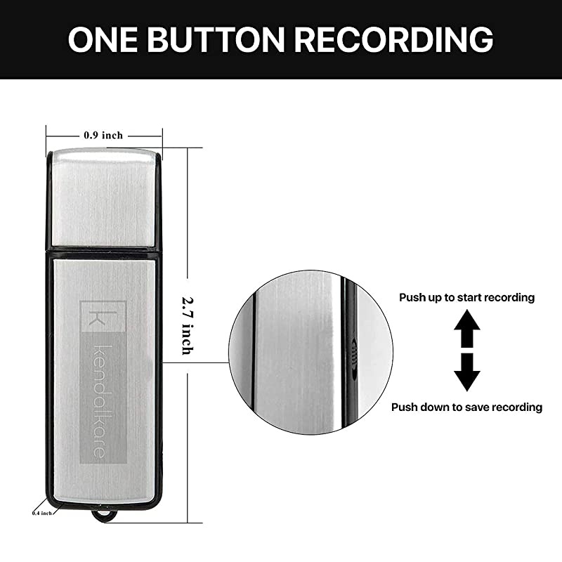 Voice Recorder for Lectures - Portable Audio Recorder - Digital Recorder - Mini Voice Recorder - Audio Recording Device - Digital Voice Recorder with Playback - Lecture Recorders for College 8gb