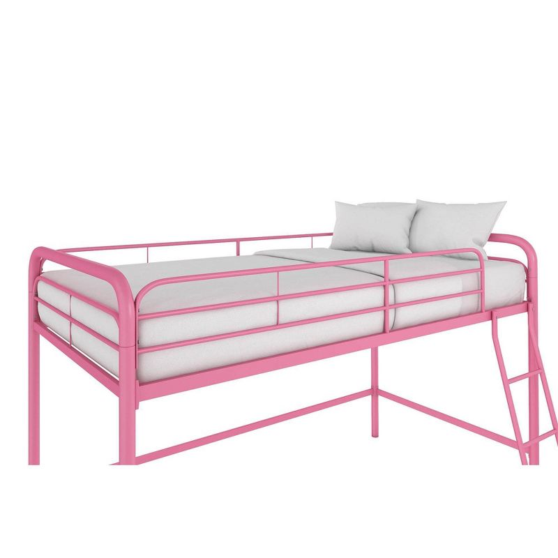 Adeline Junior Metal Loft Bed Pink - Room & Joy