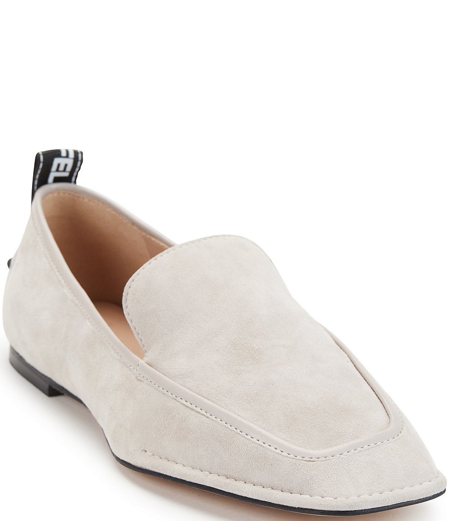 KARL LAGERFELD PARIS Zaza Suede Driver Loafers
