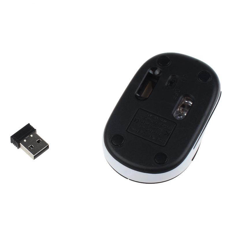 Cute Mini 2.4 GHz Wireless Optical Mouse Mice For PC Laptop Notebook BK