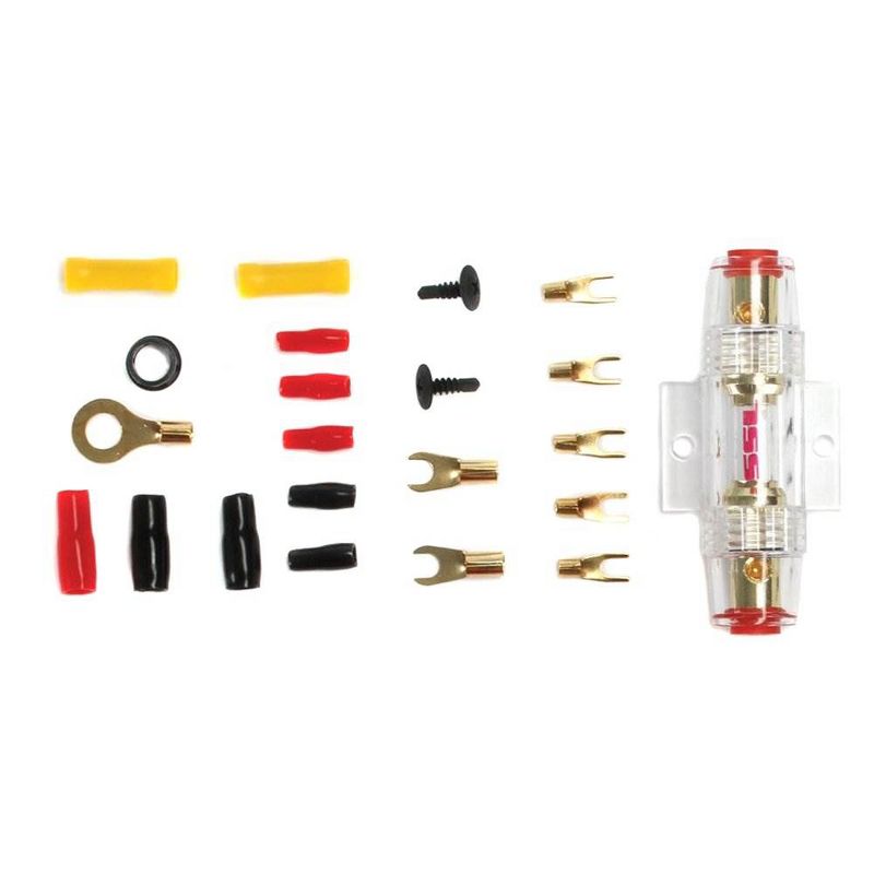 Soundstorm AKS8 8 Gauge Car Audio Amplifier Amp Complete Kit Wiring Installation with Install Wire Cables and RCA Interconnect