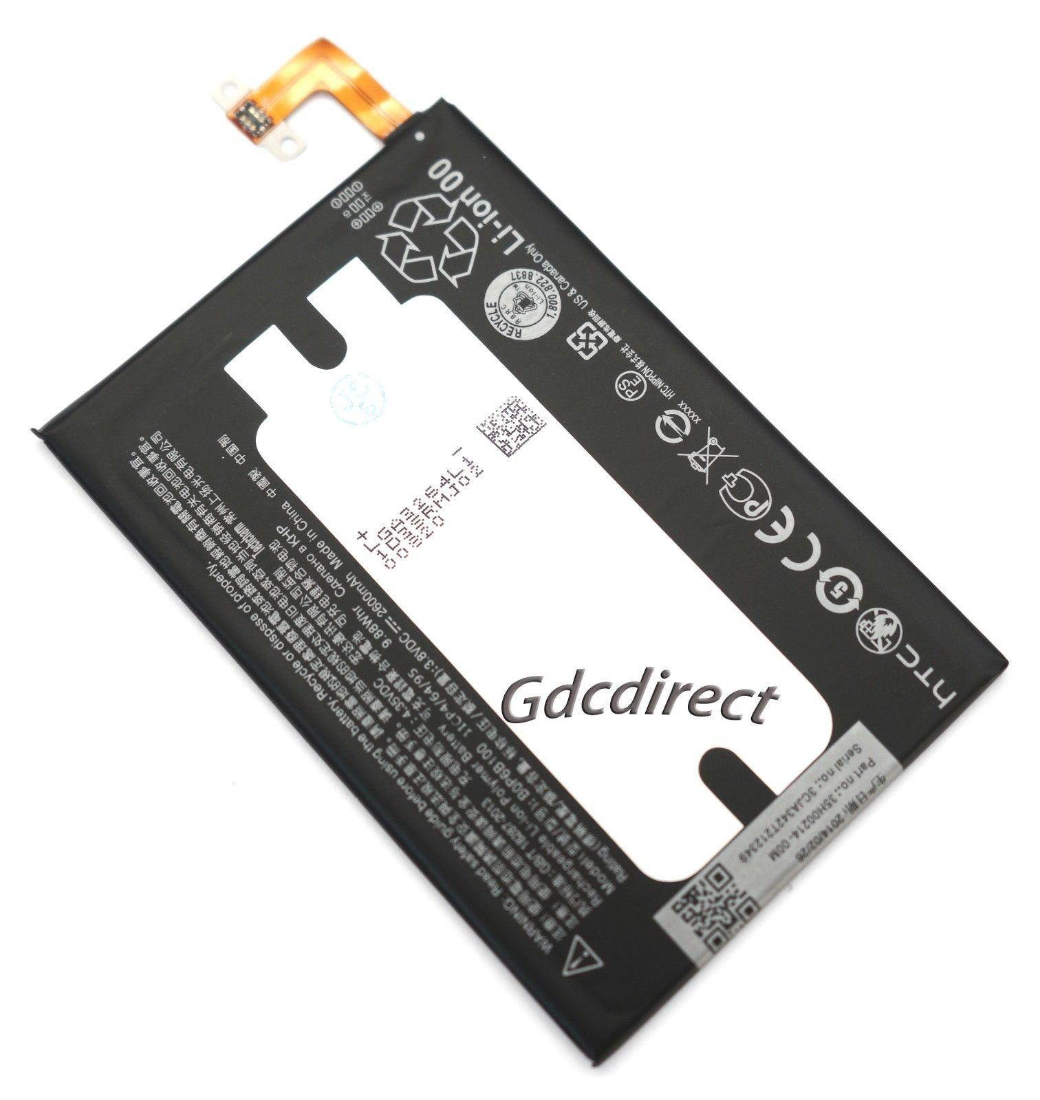 Genuine OEM HTC One M8 2600mAh 3.8V Internal Battery B0P6B100 9.88Whr Li-ion New