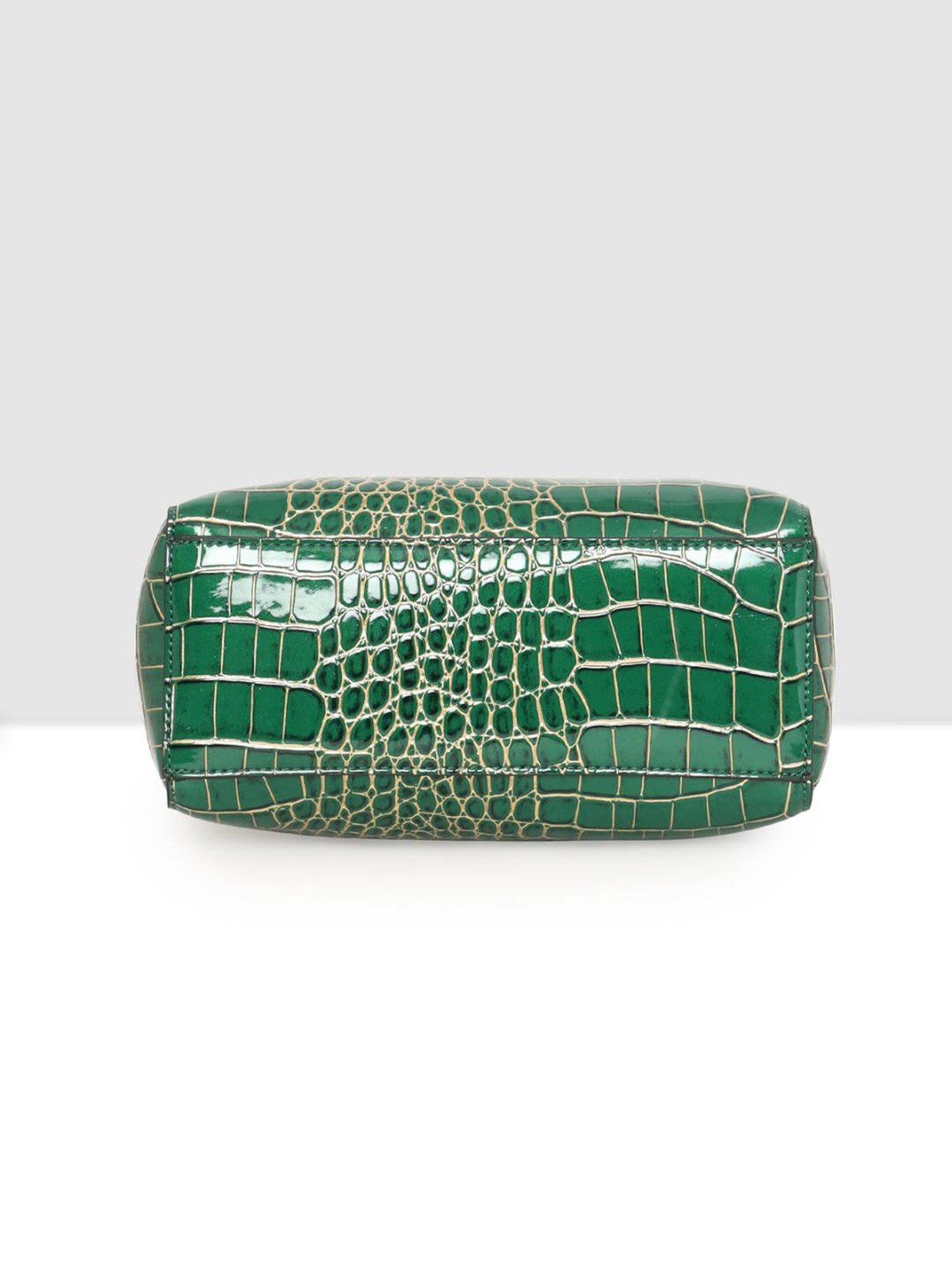 Esbeda Green Textured Medium Handbag