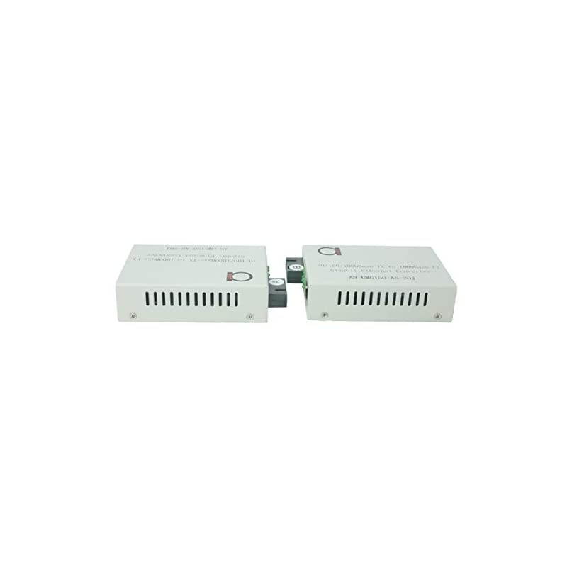 Mode SC WDM Fiber BiDi Gigabit Media Converter Builtin Fiber Module 20km 1242 Miles to UTP Cat5e Cat6 10 100 1000 RJ45 Auto Sensing Gigabit or Fast Ethernet Speed 1 Pair