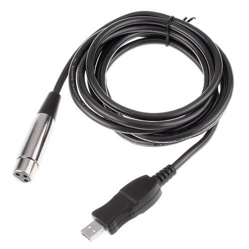 Musical Instrument Accessary Microphone USB Male to XLR Female Link Cable 3M