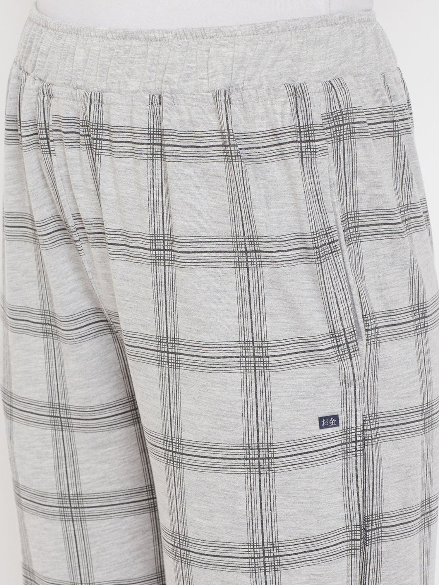 Okane Grey Check Lounge Pants