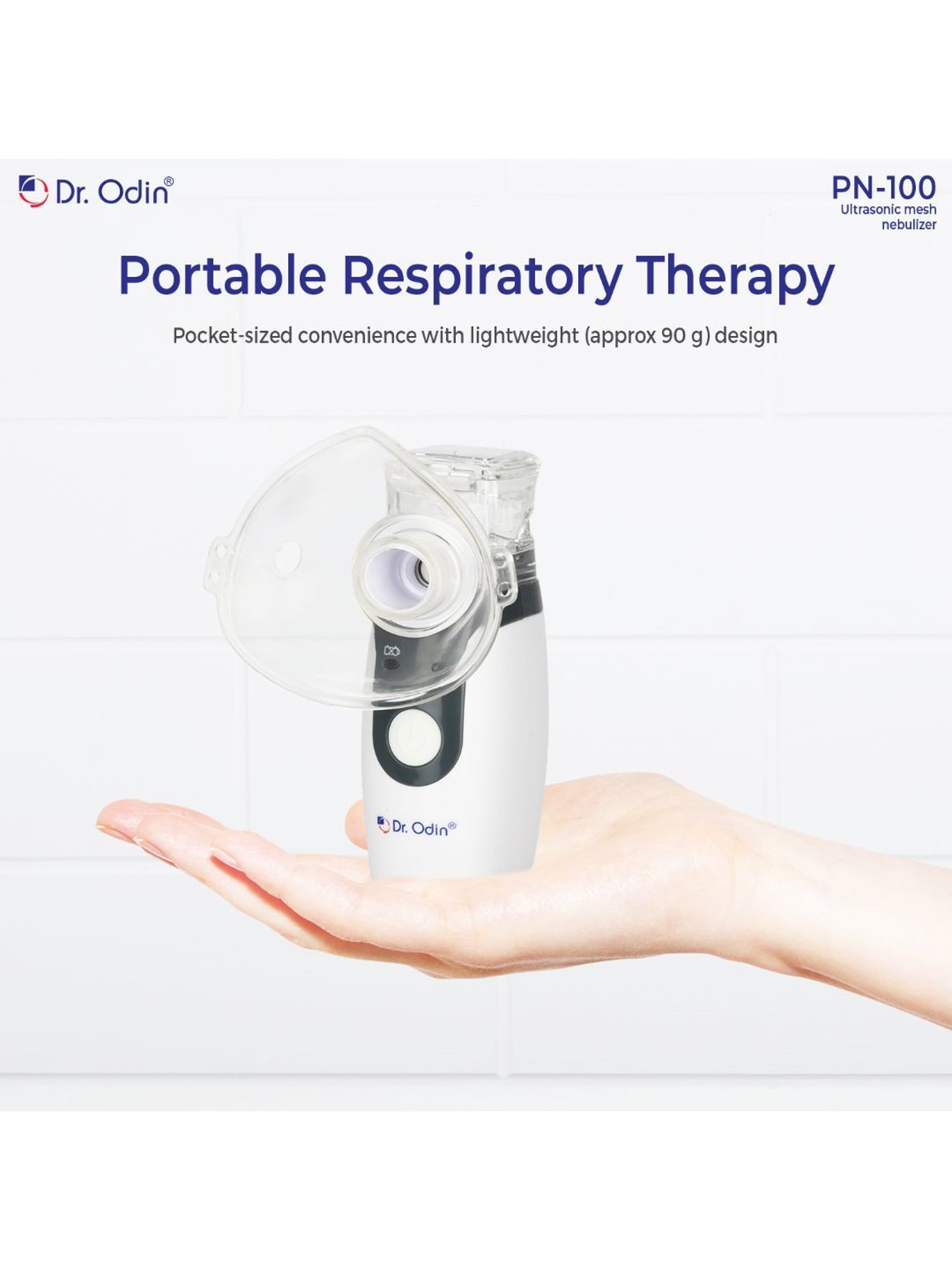 Dr. Odin PN100 Portable Mesh Nebulizer (White)