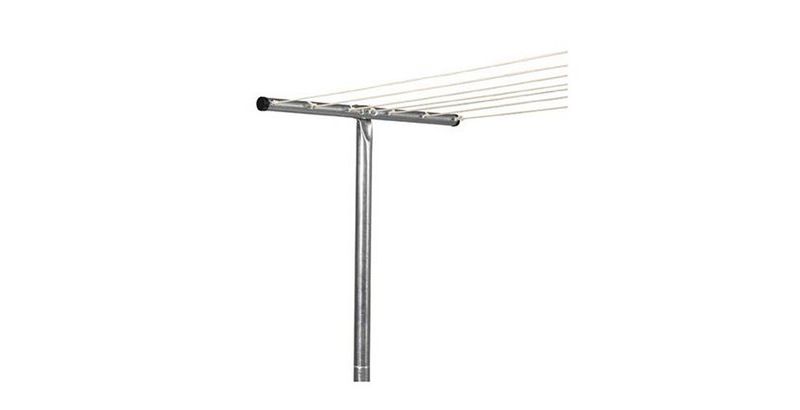 Household Essentials Steel T Leg Clothesline Pole