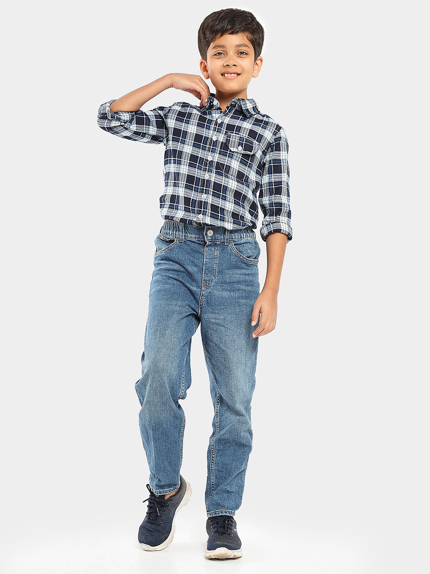 LilPicks Kids Multicolor Checks Shirt