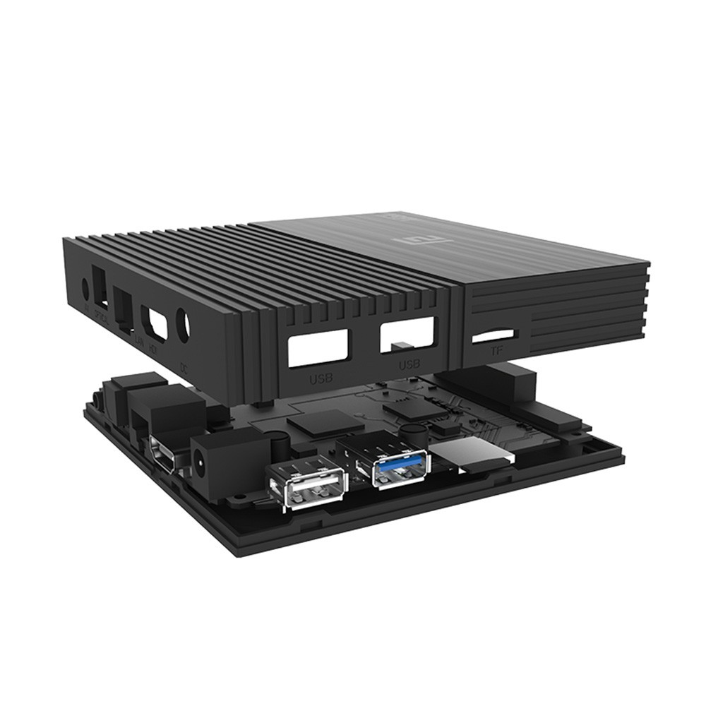 A95X F2 Android 9.0 Smart TV Box Cortex-A53 Quad-core H.265 4K VP9 4GB+32GB 2.4G WiFi HD Media Player Time Display Video Player Support 32GB TF Card Remote Control