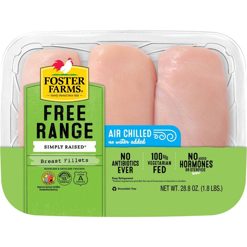 Foster Farms Boneless & Skinless Chicken Breast - 1.8lbs