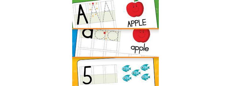 Channie's Dry Erase Alphabet & Number Flash Card