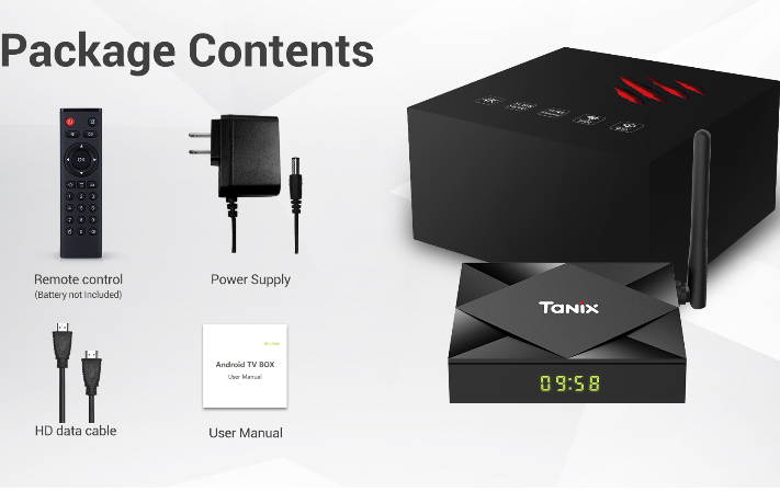 TX6S H616 8K STB allwinner Dual WiFi Android 10.0 Bluetooth 4GB / 64GB