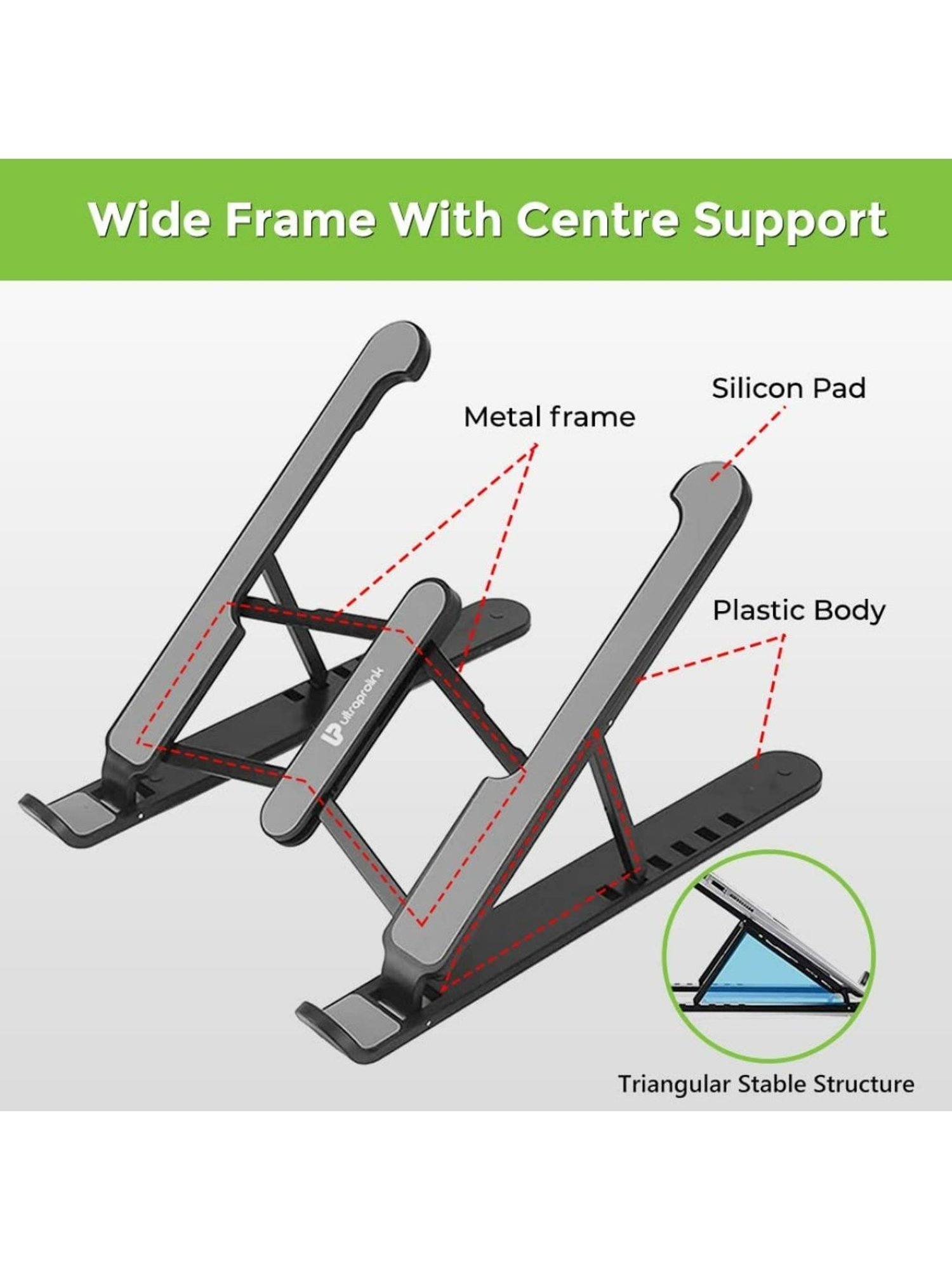 GRIPP Magic Stand Compatible for All Mobile Phones Devices (Black)