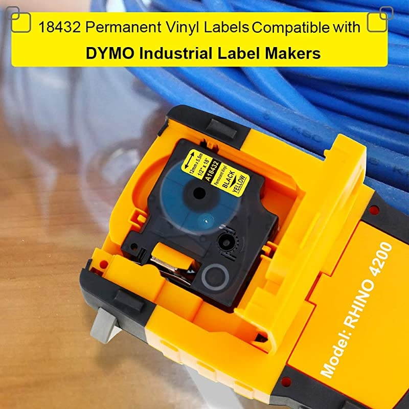 Compatible 1 Inch Label Tape Replacement for Brother TZe251 Ptouch Label Tape 24mm 094 Laminated White TZe251 TZe TZ Tape for Brother PTouch PTD600 PTP710BT PTP750W Label Maker 4Pack