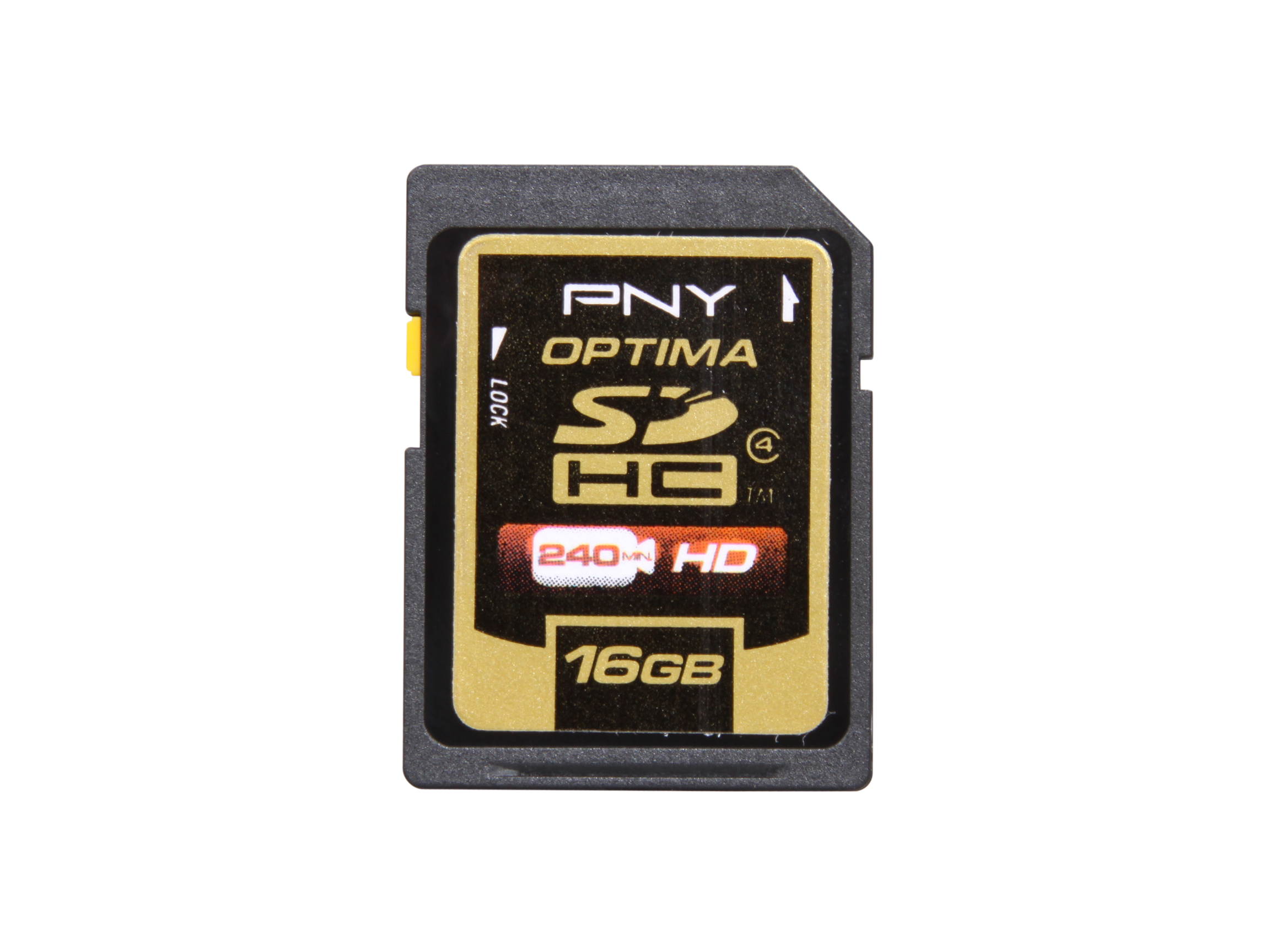 PNY Optima 16GB Secure Digital High-Capacity (SDHC) Flash Card Model P-SDH16G4-EF/S2