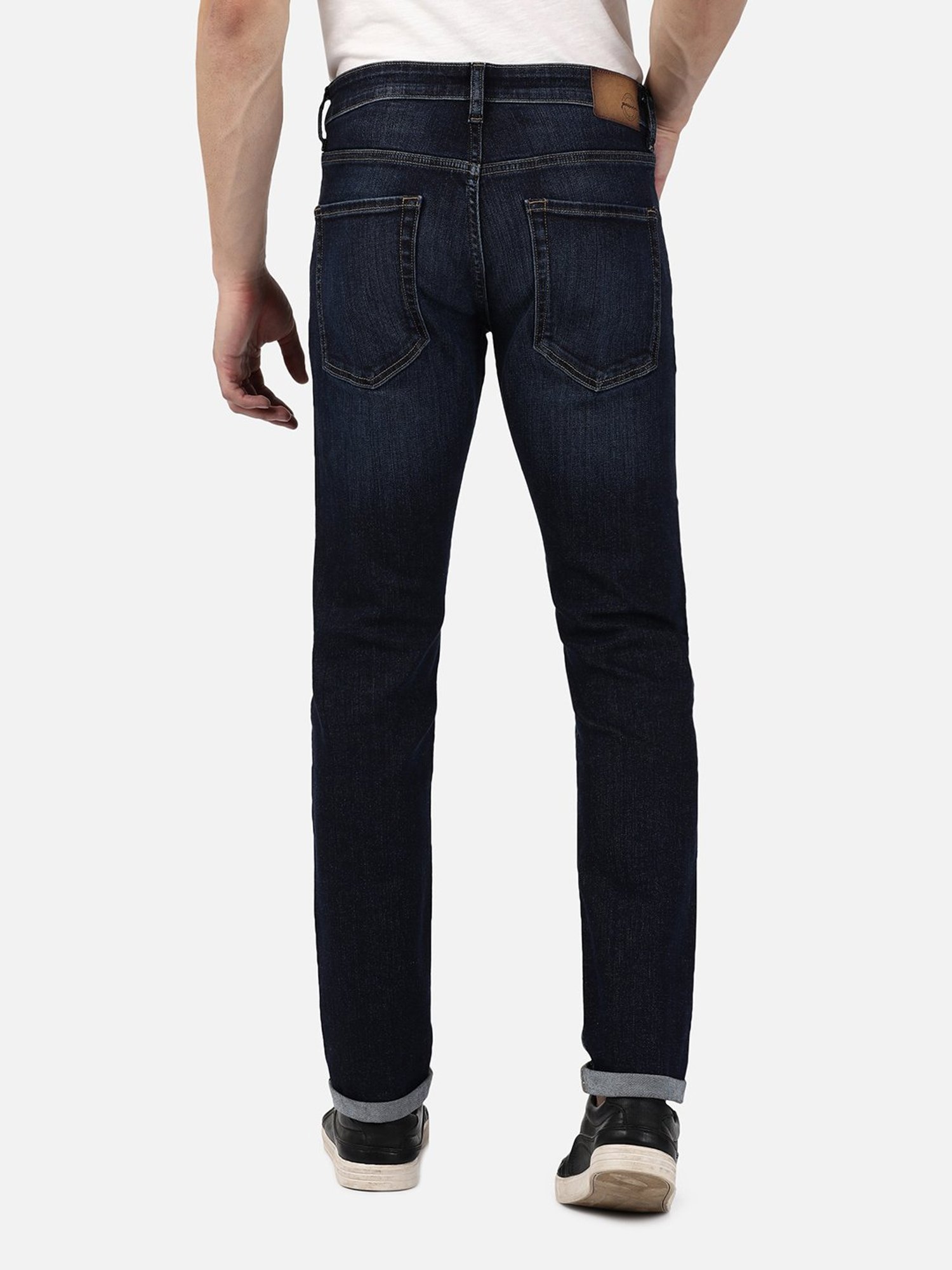 Passion Dark Blue Slim Fit Lightly Washed Jeans